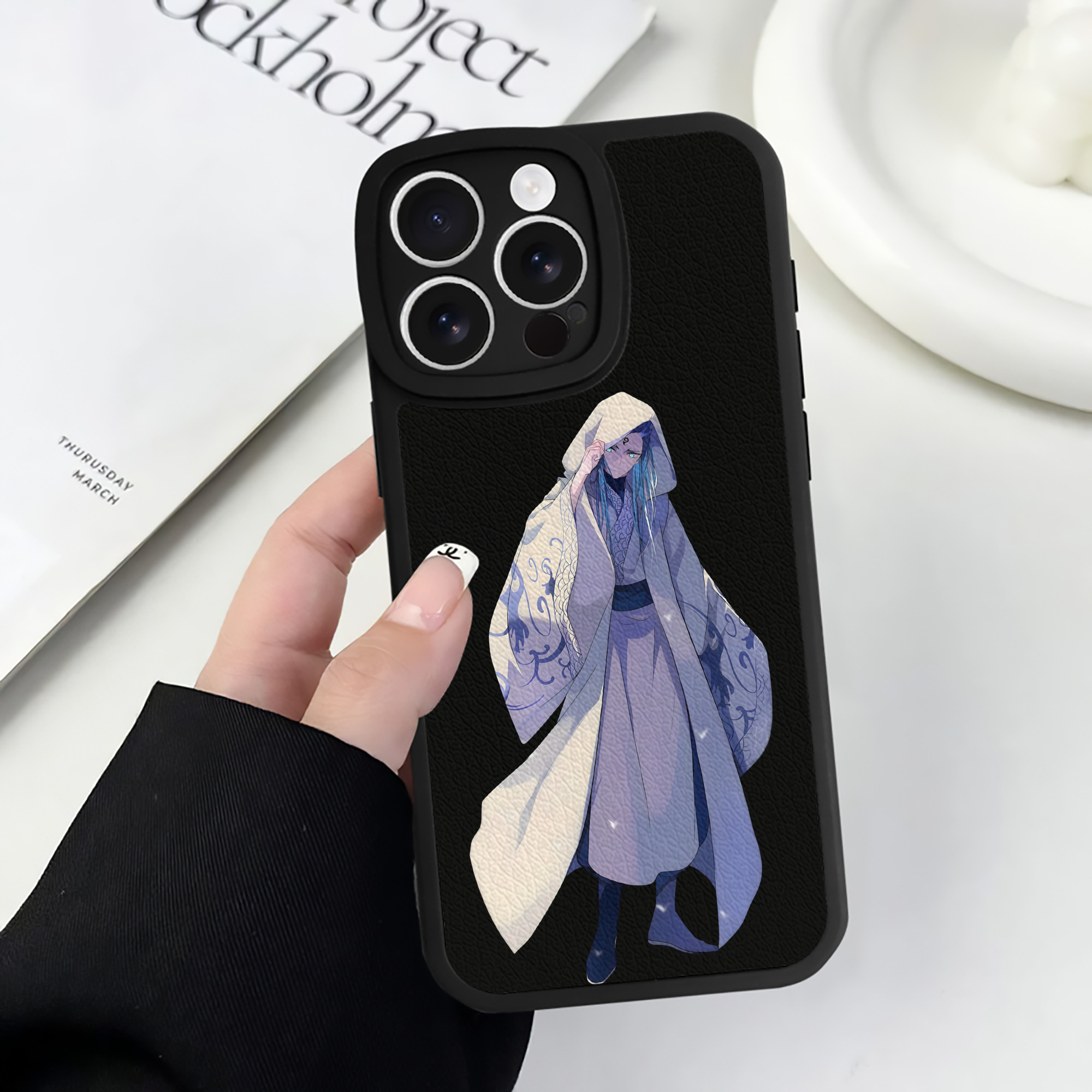 （画像用） Ne Zha 2 ナタ 魔童の大暴れ 【iPhone 16シリーズ対応】シリコンスマホケース（レザー調） 材質：シリコン